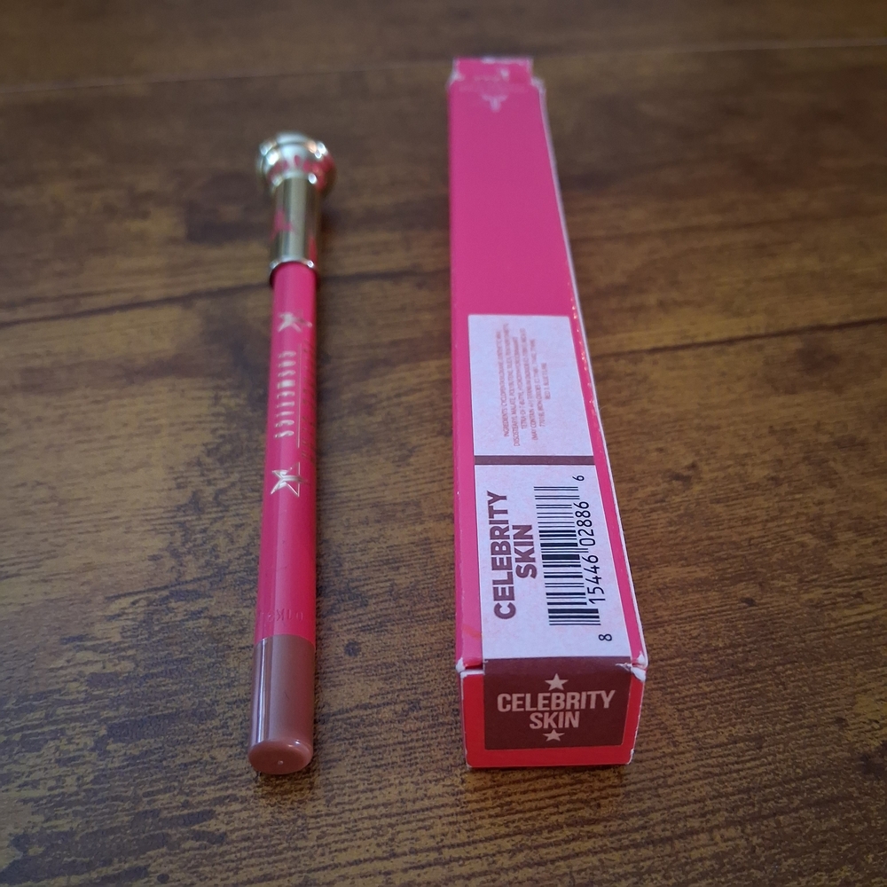 Jeffree Star Velour Lip Liner - Celebrity Skin- Nude Brown - New - Picture 5 of 7